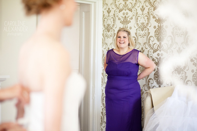 smiling bridesmaids