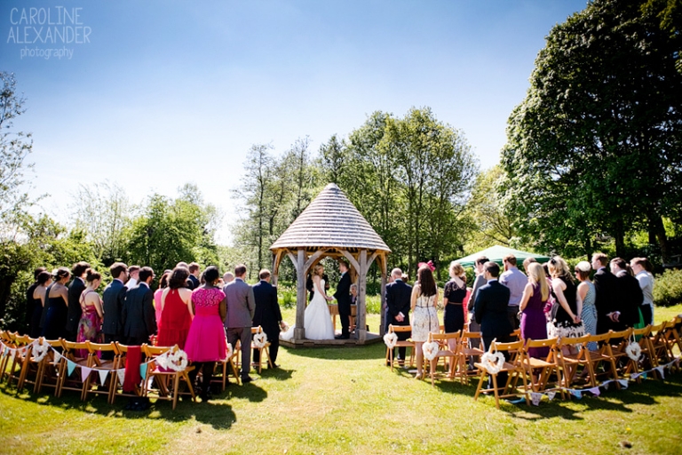 outdoor wedding photograph
