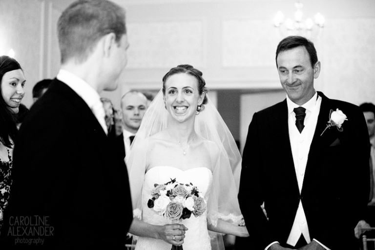 bride and groom first look