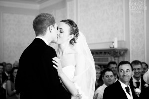 first kiss at ceremony