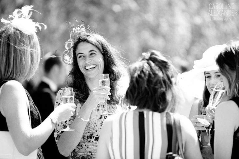 guest candid at wedding