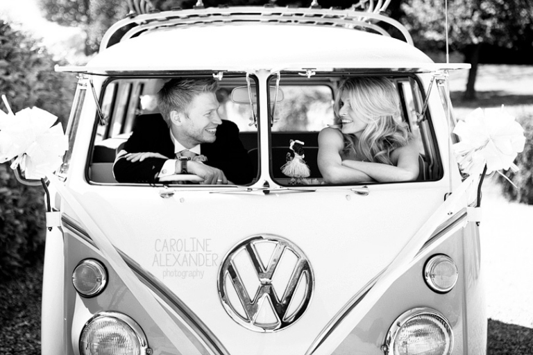 campervan wedding photographs