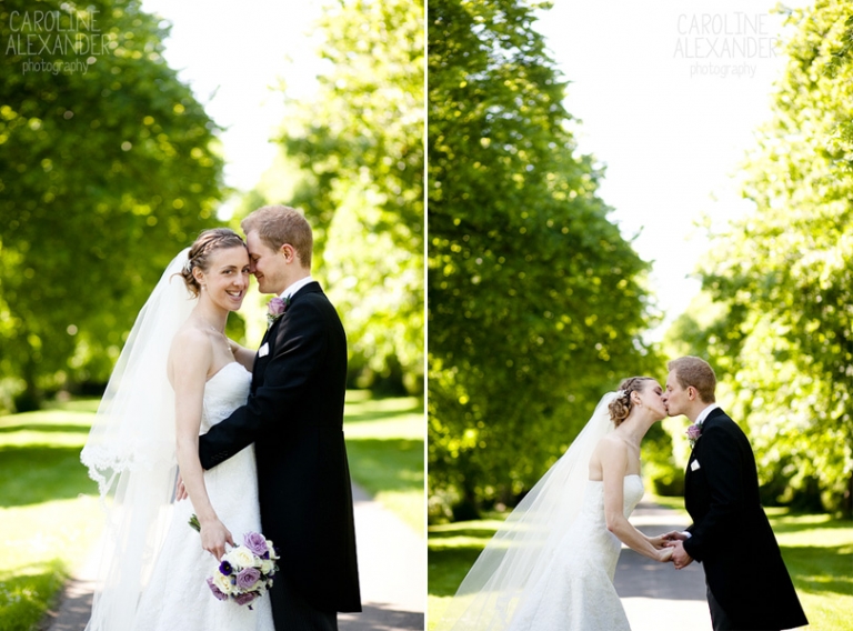 tree lined path wedding photograph