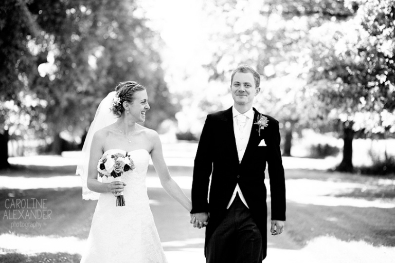 walking wedding photographs