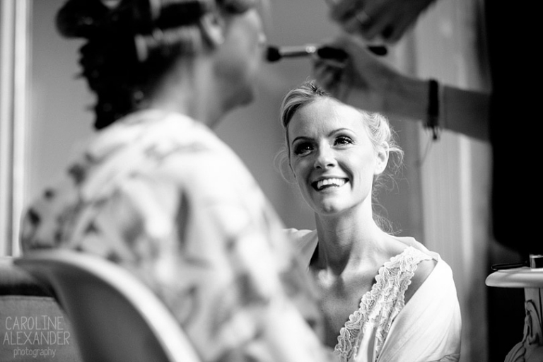 Aynhoe Park bride smiling