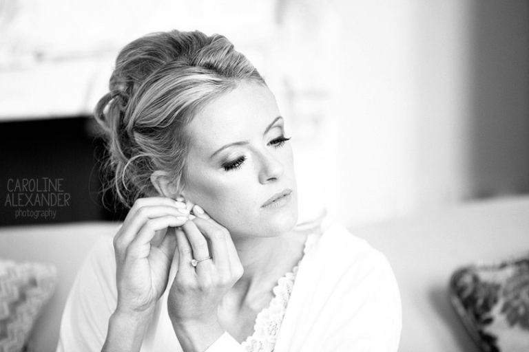 Aynhoe Park bride earrings