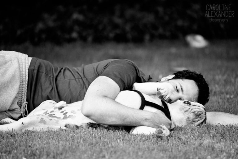 Aynhoe Park groom and dog