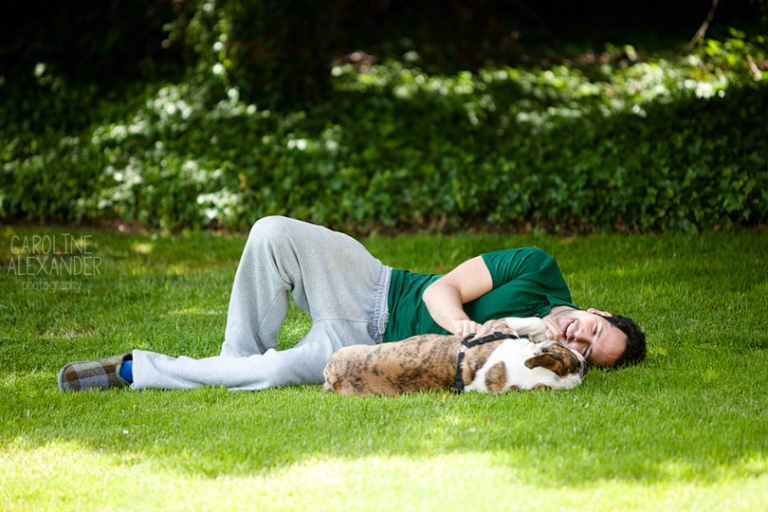 Aynhoe Park groom and dog