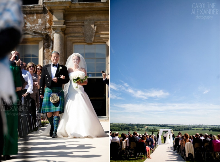 Aynhoe Park bridal arriving