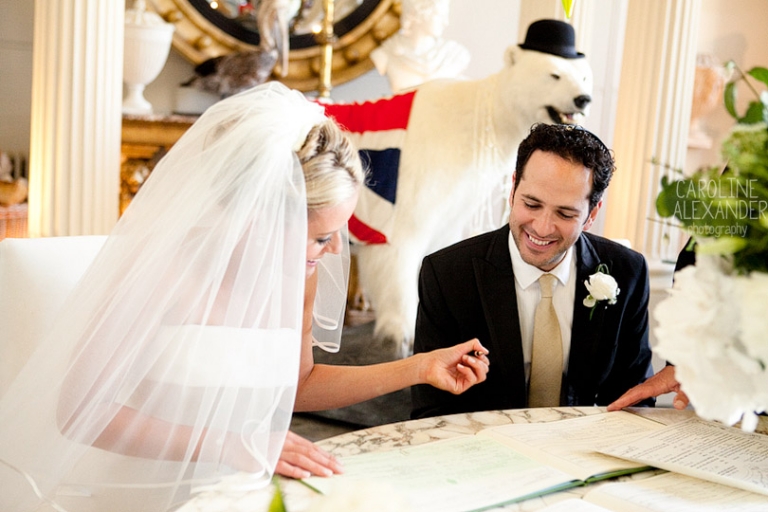 signing of register Aynhoe Park