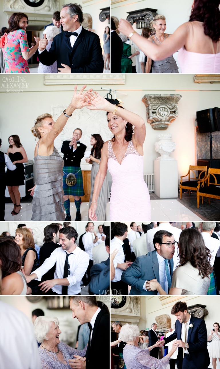 dancing at Aynhoe Park orangery