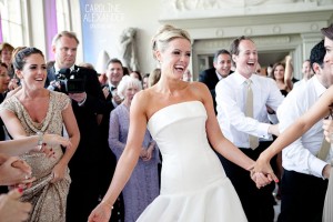 bride dancing at Aynhoe Park
