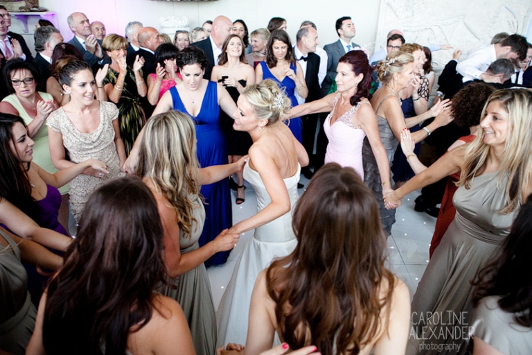 Jewish bride dancing at Aynhoe Park
