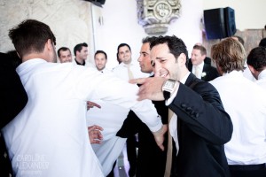 Jewish groom dancing at Aynhoe Park