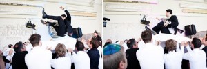 groom in air Jewish dancing