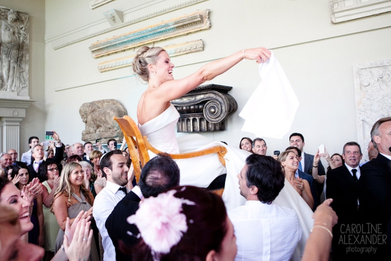 bride chair dance Aynhoe Park