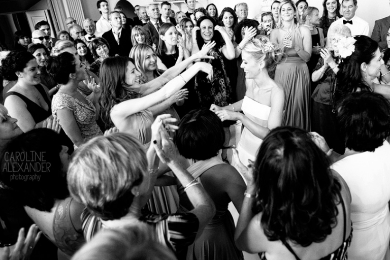 Bride dancing Jewish dancing