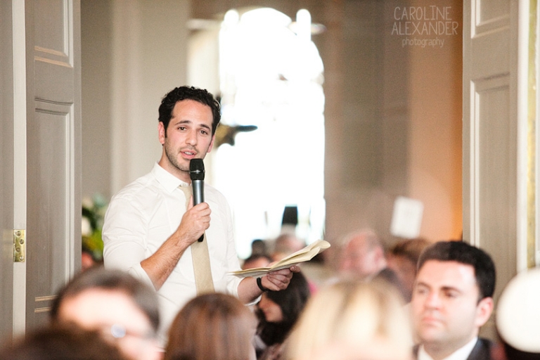 groom speech at Aynhoe Park