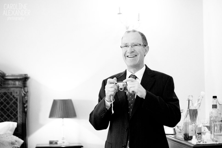 dad sees bride for first time Barton House