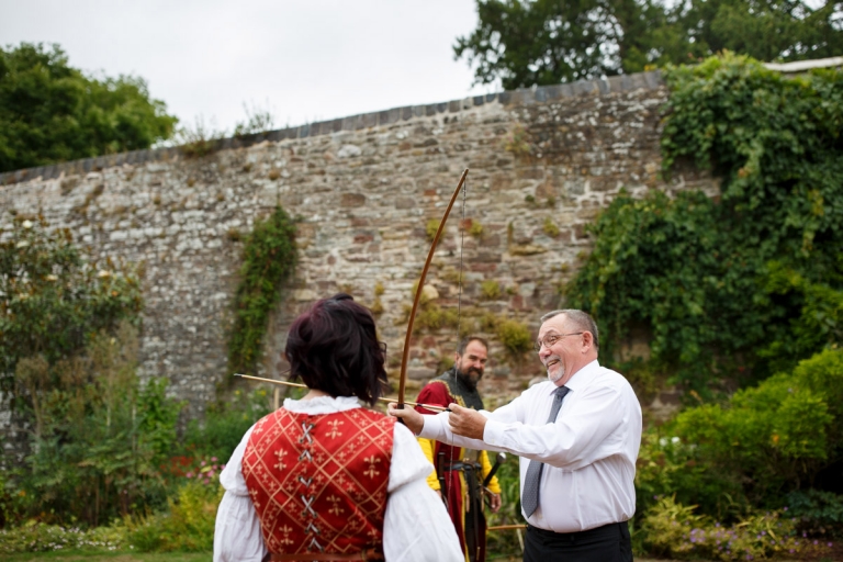 Berkeley Castle Wedding archery