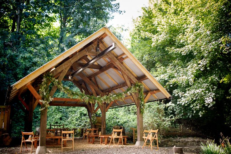 Arnos Vale forest wedding structure bristol